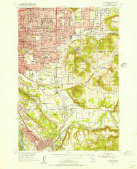 Download a high-resolution, GPS-compatible USGS topo map for Gladstone, OR (1956 edition)