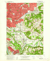 Download a high-resolution, GPS-compatible USGS topo map for Gladstone, OR (1962 edition)