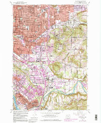Download a high-resolution, GPS-compatible USGS topo map for Gladstone, OR (1991 edition)