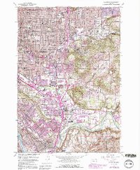 Download a high-resolution, GPS-compatible USGS topo map for Gladstone, OR (1991 edition)