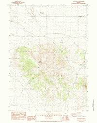 Download a high-resolution, GPS-compatible USGS topo map for Glass Butte, OR (1983 edition)