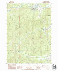 Download a high-resolution, GPS-compatible USGS topo map for Glendale, OR (1986 edition)