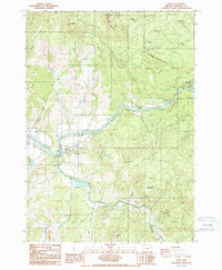 Download a high-resolution, GPS-compatible USGS topo map for Glide, OR (1987 edition)
