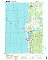 Download a high-resolution, GPS-compatible USGS topo map for Gold Beach, OR (1986 edition)