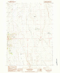 Download a high-resolution, GPS-compatible USGS topo map for Goose Egg Butte, OR (1984 edition)
