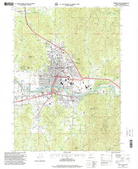 Download a high-resolution, GPS-compatible USGS topo map for Grants Pass, OR (1999 edition)