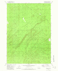 preview thumbnail of historical topo map of Klamath County, OR in 1982