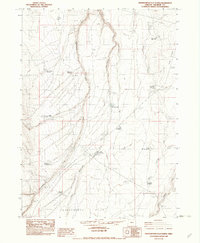 Download a high-resolution, GPS-compatible USGS topo map for Grasshopper Flat North, OR (1983 edition)