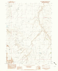 Download a high-resolution, GPS-compatible USGS topo map for Grasshopper Flat South, OR (1983 edition)
