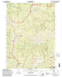 Download a high-resolution, GPS-compatible USGS topo map for Grayback Mountain, OR (1998 edition)