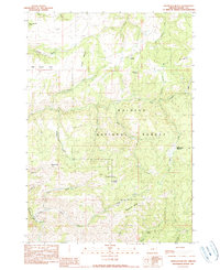 Download a high-resolution, GPS-compatible USGS topo map for Graylock Butte, OR (1990 edition)