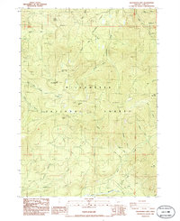 Download a high-resolution, GPS-compatible USGS topo map for Groundhog Mountain, OR (1986 edition)