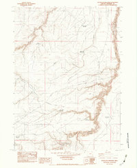 Download a high-resolution, GPS-compatible USGS topo map for Guadalupe Meadows, OR (1983 edition)
