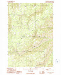 Download a high-resolution, GPS-compatible USGS topo map for Gumboot Butte, OR (1990 edition)