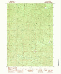 preview thumbnail of historical topo map of Douglas County, OR in 1984
