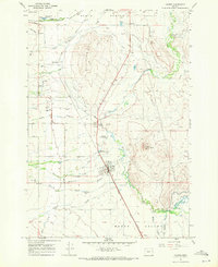 Download a high-resolution, GPS-compatible USGS topo map for Haines, OR (1971 edition)