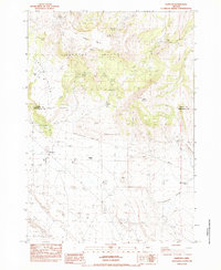 Download a high-resolution, GPS-compatible USGS topo map for Hampton, OR (1983 edition)