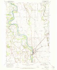 Download a high-resolution, GPS-compatible USGS topo map for Harrisburg, OR (1971 edition)