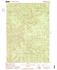 Download a high-resolution, GPS-compatible USGS topo map for Harvey Mountain, OR (1989 edition)