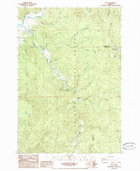 Download a high-resolution, GPS-compatible USGS topo map for Hebo, OR (1985 edition)