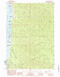 Download a high-resolution, GPS-compatible USGS topo map for Heceta Head, OR (1984 edition)