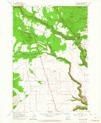 Download a high-resolution, GPS-compatible USGS topo map for Hehe Butte, OR (1964 edition)