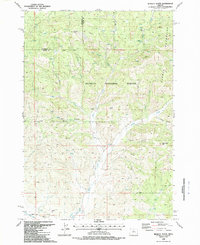 Download a high-resolution, GPS-compatible USGS topo map for Hensley Butte, OR (1988 edition)