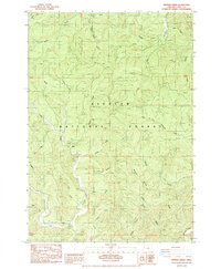 Download a high-resolution, GPS-compatible USGS topo map for Herman Creek, OR (1984 edition)