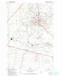 Download a high-resolution, GPS-compatible USGS topo map for Hermiston, OR (1993 edition)
