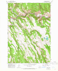 Download a high-resolution, GPS-compatible USGS topo map for Hilgard, OR (1966 edition)