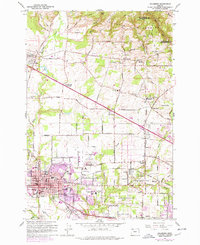 preview thumbnail of historical topo map of Hillsboro, OR in 1961