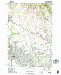 Download a high-resolution, GPS-compatible USGS topo map for Hillsboro, OR (1995 edition)