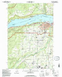 Download a high-resolution, GPS-compatible USGS topo map for Hood River, OR (1996 edition)