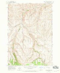 Download a high-resolution, GPS-compatible USGS topo map for Hoodlum Canyon, OR (1970 edition)