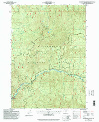 Download a high-resolution, GPS-compatible USGS topo map for Huckleberry Mountain, OR (1998 edition)