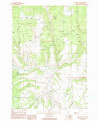 Download a high-resolution, GPS-compatible USGS topo map for Hughet Valley, OR (1990 edition)