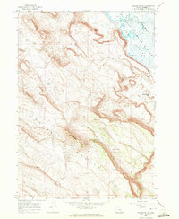 Download a high-resolution, GPS-compatible USGS topo map for Jackass Butte, OR (1972 edition)