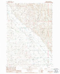 preview thumbnail of historical topo map of Malheur County, OR in 1988