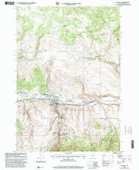 preview thumbnail of historical topo map of John Day, OR in 1998