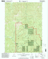 Download a high-resolution, GPS-compatible USGS topo map for Kerby Peak, OR (1999 edition)