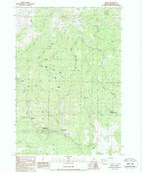 Download a high-resolution, GPS-compatible USGS topo map for Kinzua, OR (1988 edition)