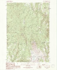 Download a high-resolution, GPS-compatible USGS topo map for Knox Mountain, OR (1991 edition)