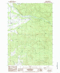 Download a high-resolution, GPS-compatible USGS topo map for Lacomb, OR (1985 edition)