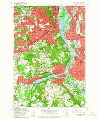 Download a high-resolution, GPS-compatible USGS topo map for Lake Oswego, OR (1962 edition)
