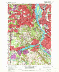 Download a high-resolution, GPS-compatible USGS topo map for Lake Oswego, OR (1972 edition)