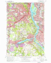 Download a high-resolution, GPS-compatible USGS topo map for Lake Oswego, OR (1971 edition)