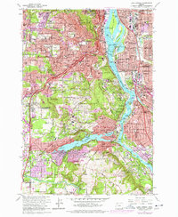 Download a high-resolution, GPS-compatible USGS topo map for Lake Oswego, OR (1978 edition)