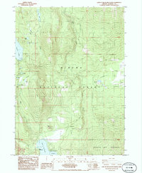 Download a high-resolution, GPS-compatible USGS topo map for Lake of The Woods North, OR (1985 edition)