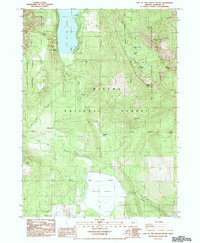 Download a high-resolution, GPS-compatible USGS topo map for Lake of The Woods South, OR (1985 edition)