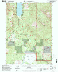 Download a high-resolution, GPS-compatible USGS topo map for Lake of The Woods South, OR (2000 edition)